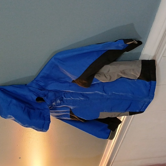 Circo Toddler boys hooded Winter Ski jacket Sz 3T Blue black Gray Lined Outdoors - Picture 6 of 10